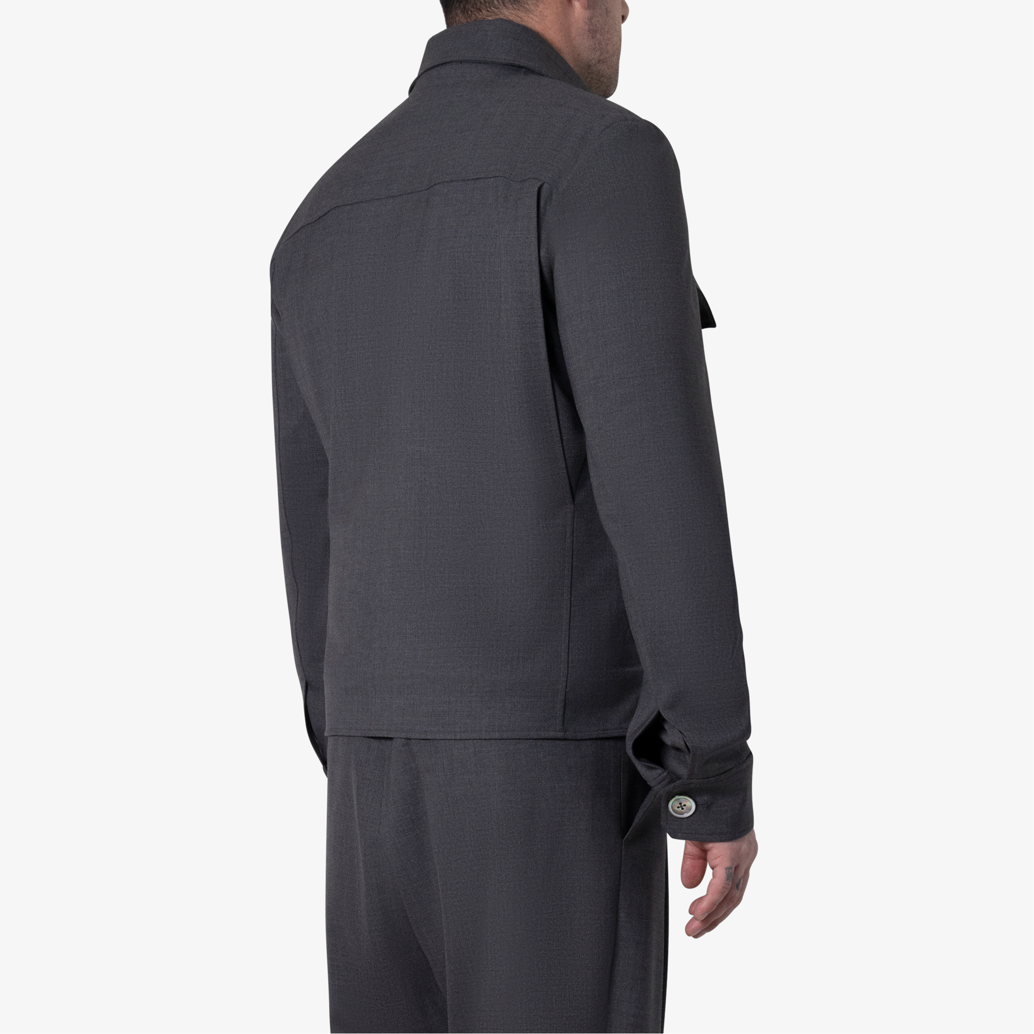 Zip Front Wool Jacket