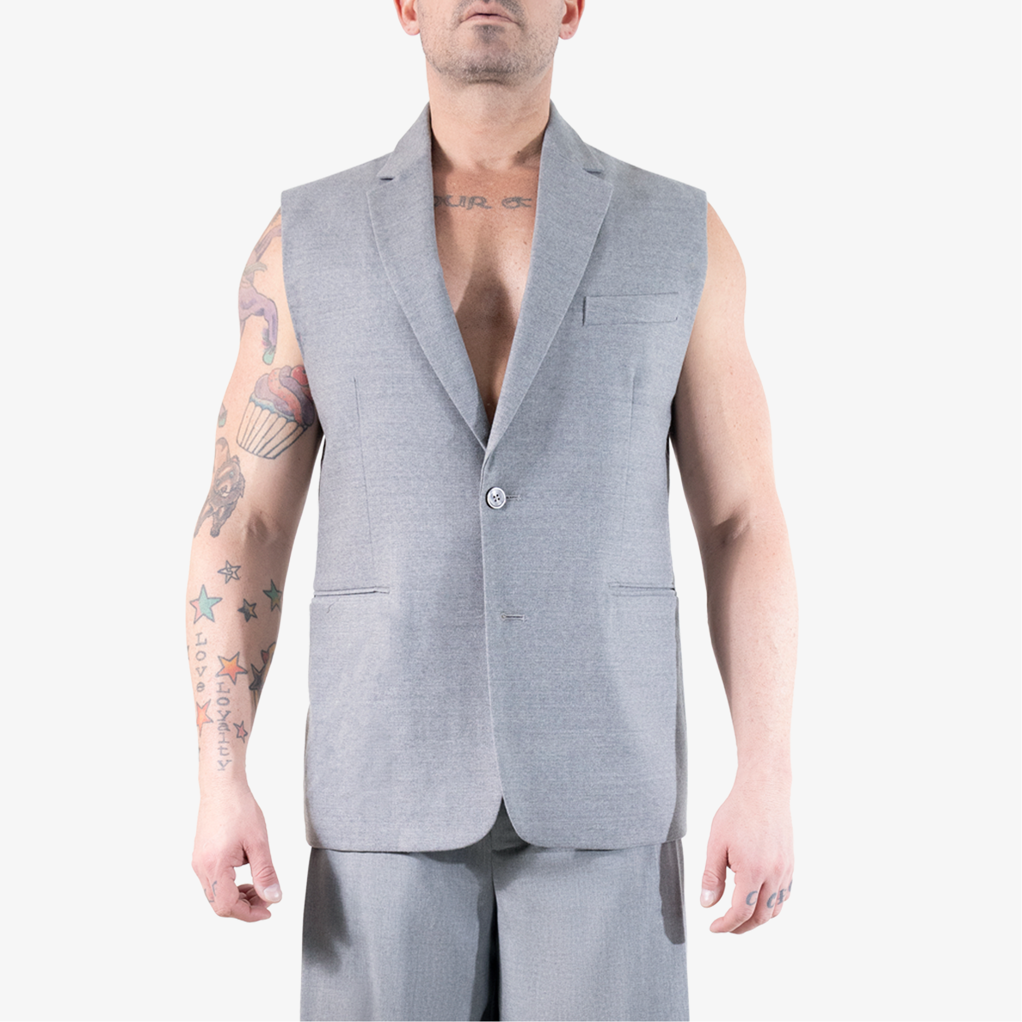 Single- Breasted wool vest
