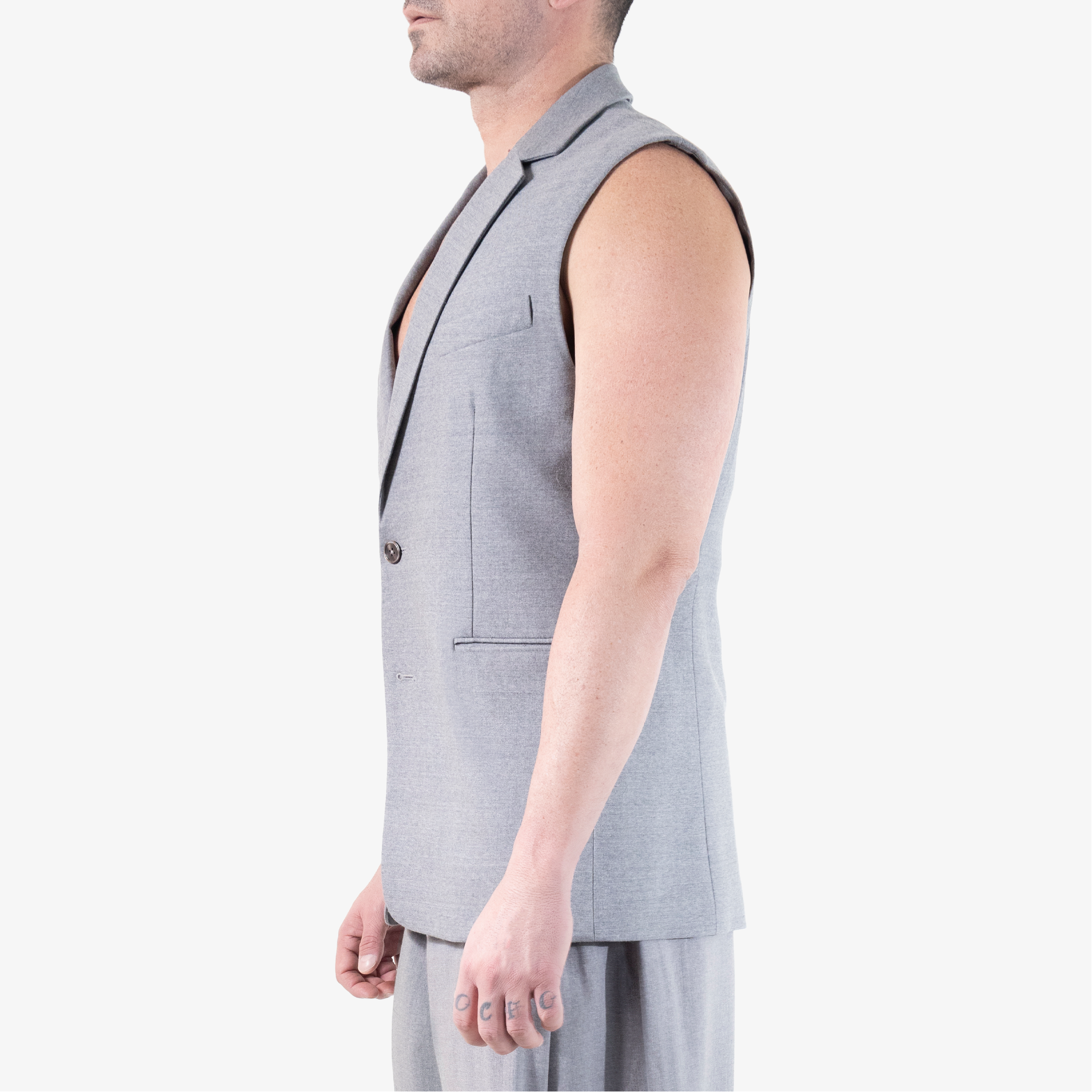 Single- Breasted wool vest